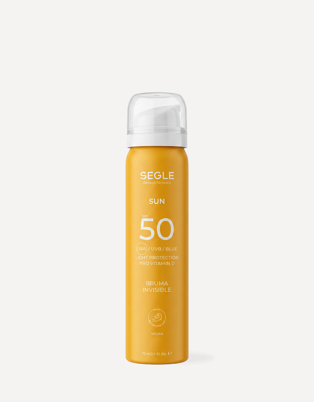 Bruma solar facial invisível SPF50