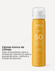 Bruma solar facial invisível SPF50